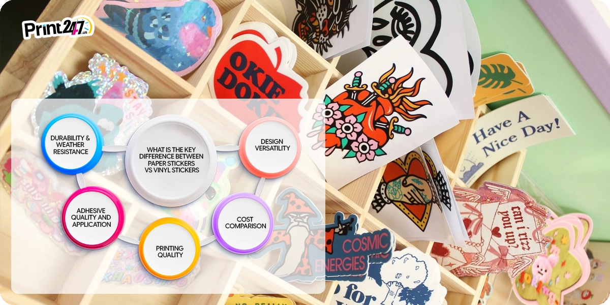Key Difference Between Paper Stickers vs Vinyl Stickers Key Difference Between Paper Stickers vs Vinyl Stickers