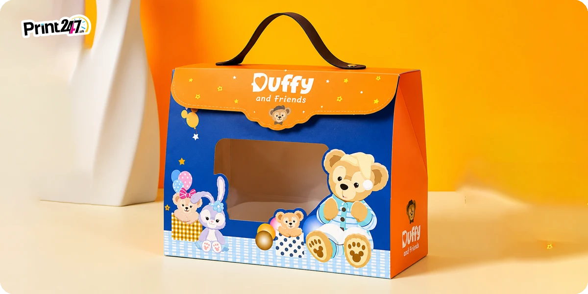 Kids Product Packaging Boxes with Carry Handles