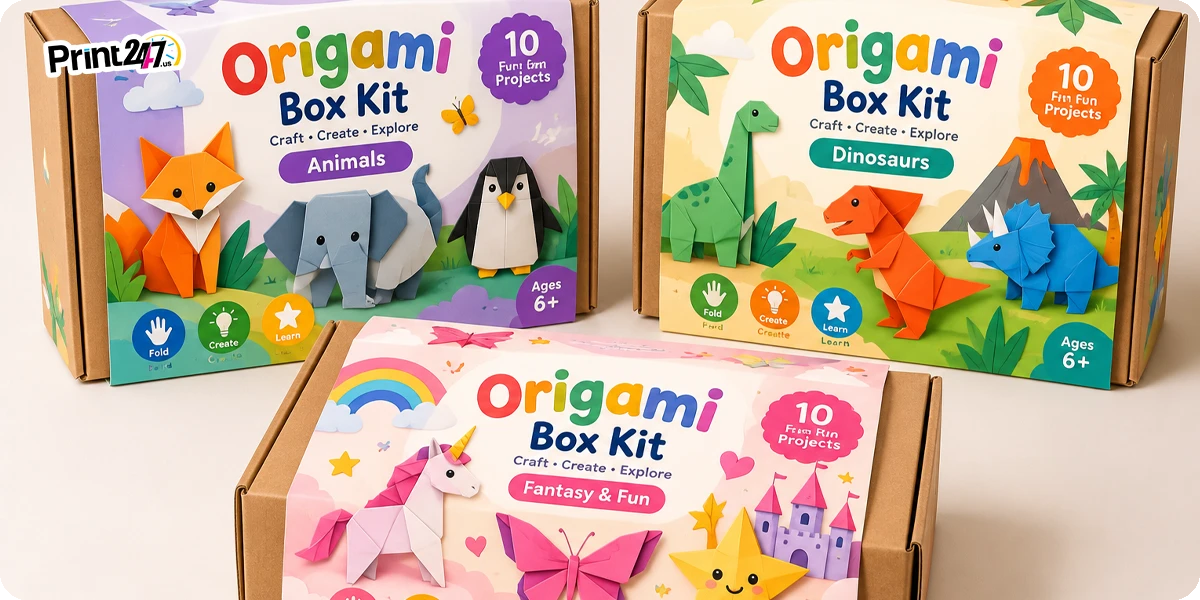 Origami Box Kit Sleeves for Craft and Activity Sets