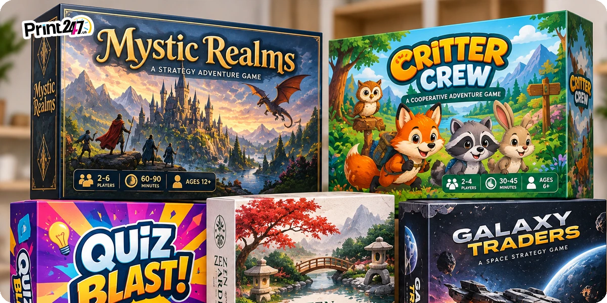 Board Game Boxes Built for Shipping and Shelves