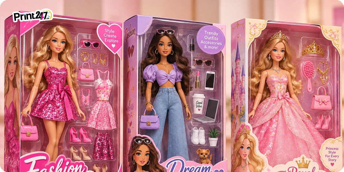Fashion Doll Boxes (Barbie Style) for Retail Display