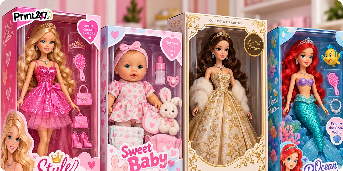 Doll Boxes for Collectible and Play Dolls