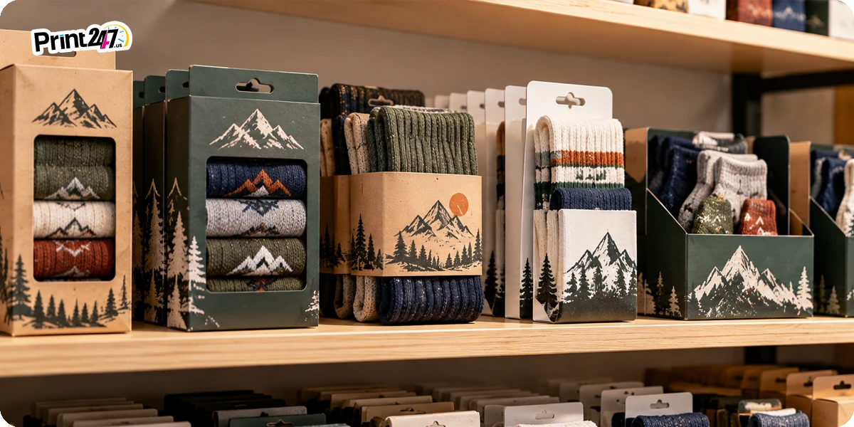 Sock Packaging Types for Shelf Presentation