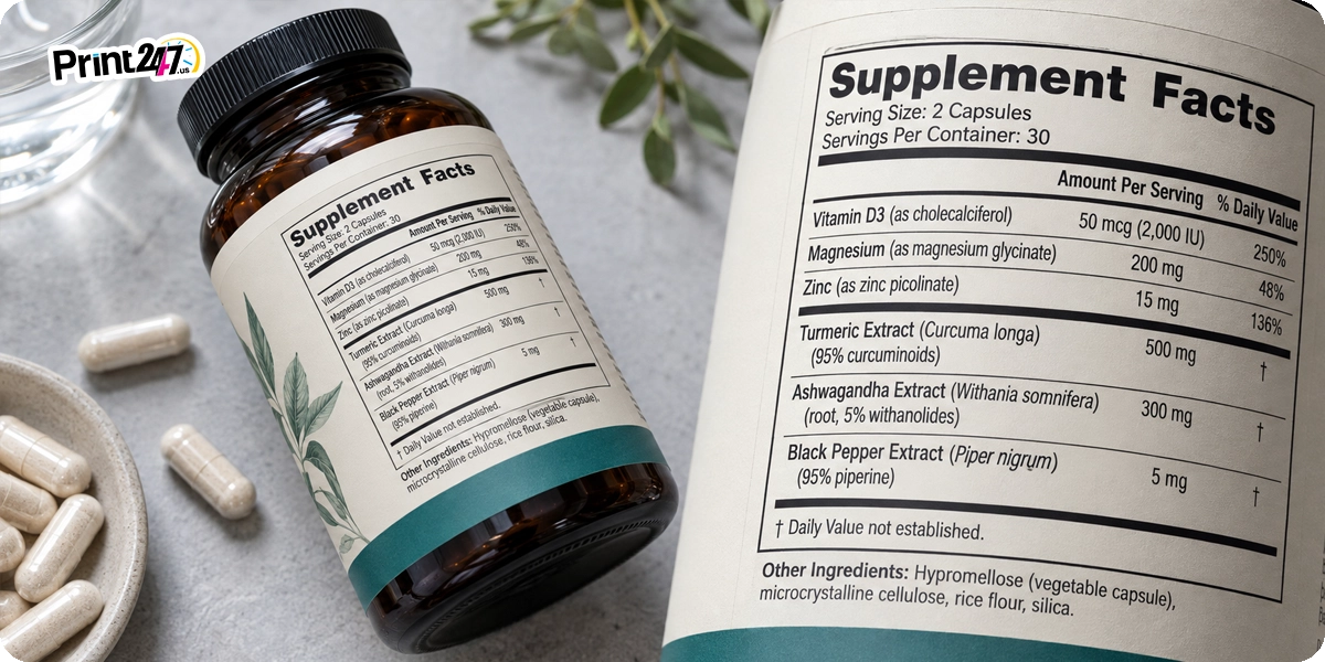 Build the Supplement Facts Panel