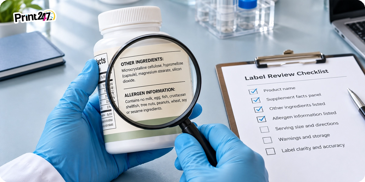 List Other Ingredients and Allergens