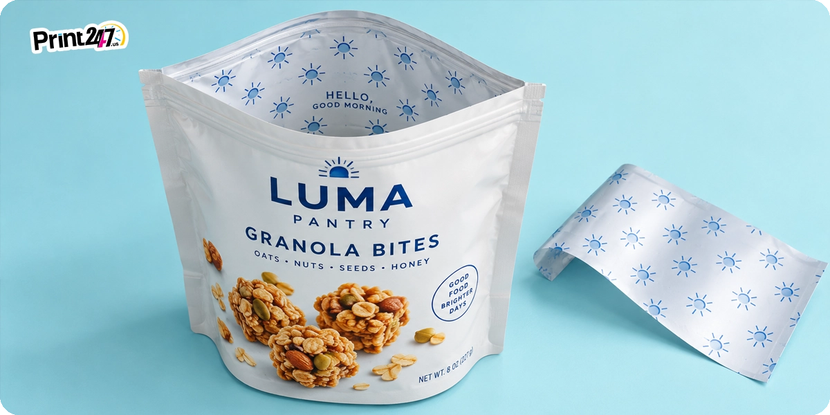 Inside Printed Pouches Inside Printed Pouches