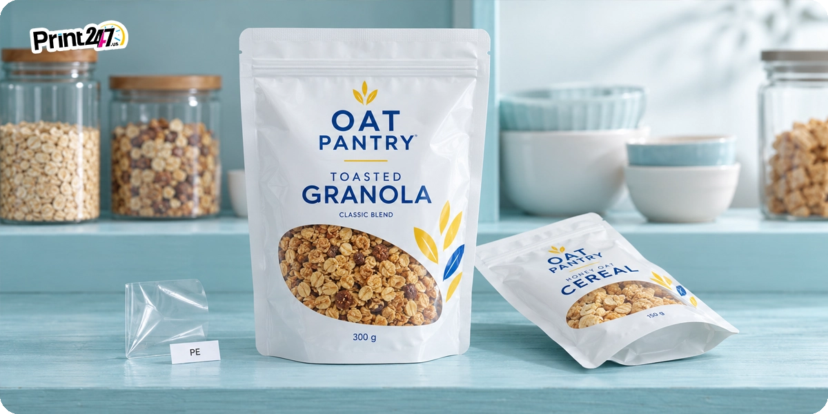 Mono-Material Recyclable Pouch for Granola and Cereal Mono-Material Recyclable Pouch for Granola and Cereal