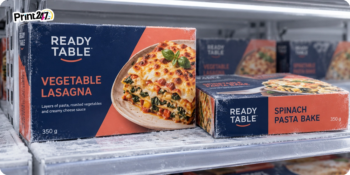 Freezer Grade Printed Carton for Frozen Meals Freezer Grade Printed Carton for Frozen Meals
