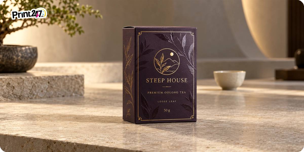 Spot UV and Foil Carton for Premium Tea Spot UV and Foil Carton for Premium Tea