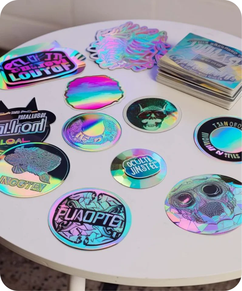 holographic stickers custom