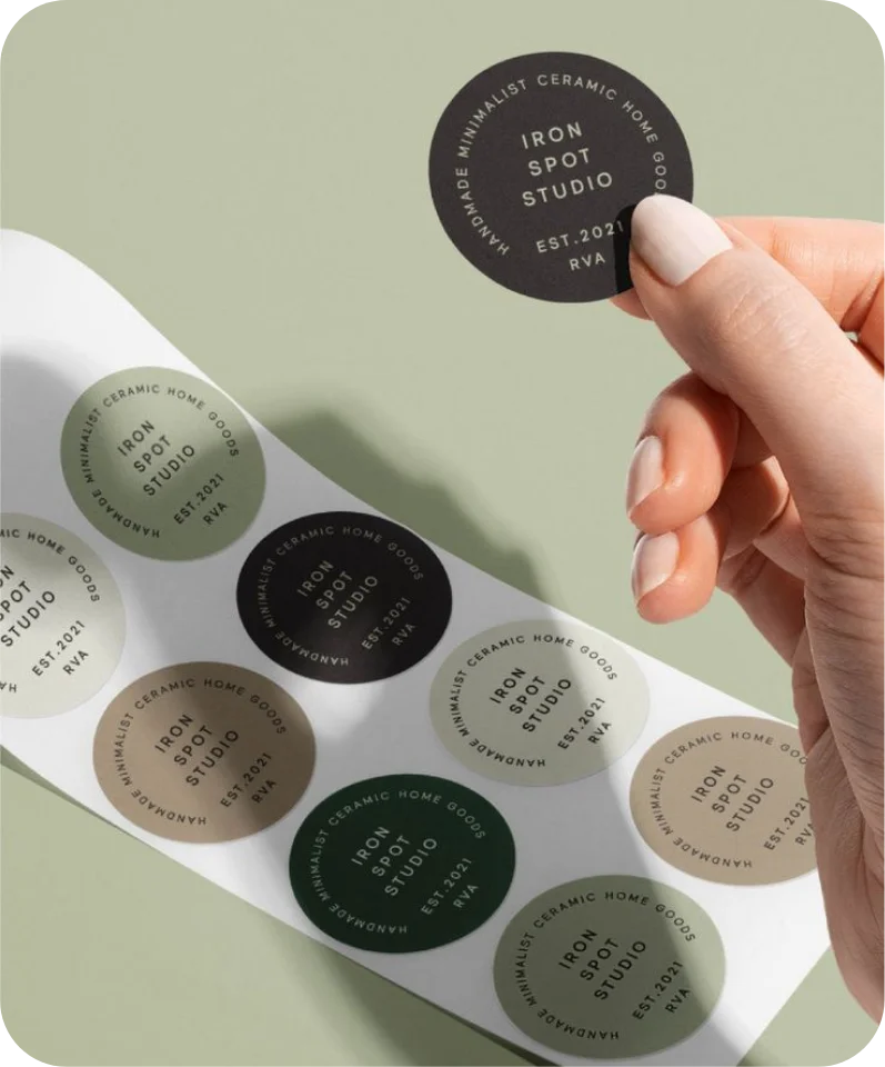 custom round stickers