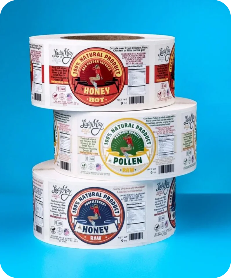 Custom printed labels