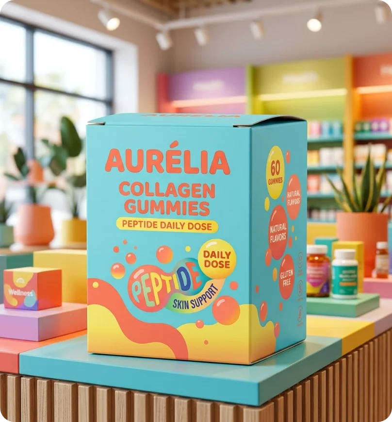 Custom Collagen Gummy Boxes 