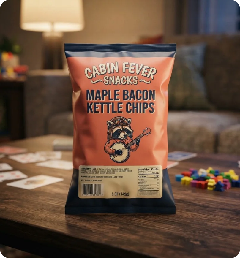 Custom Printed 6.5x9" Chip Bags