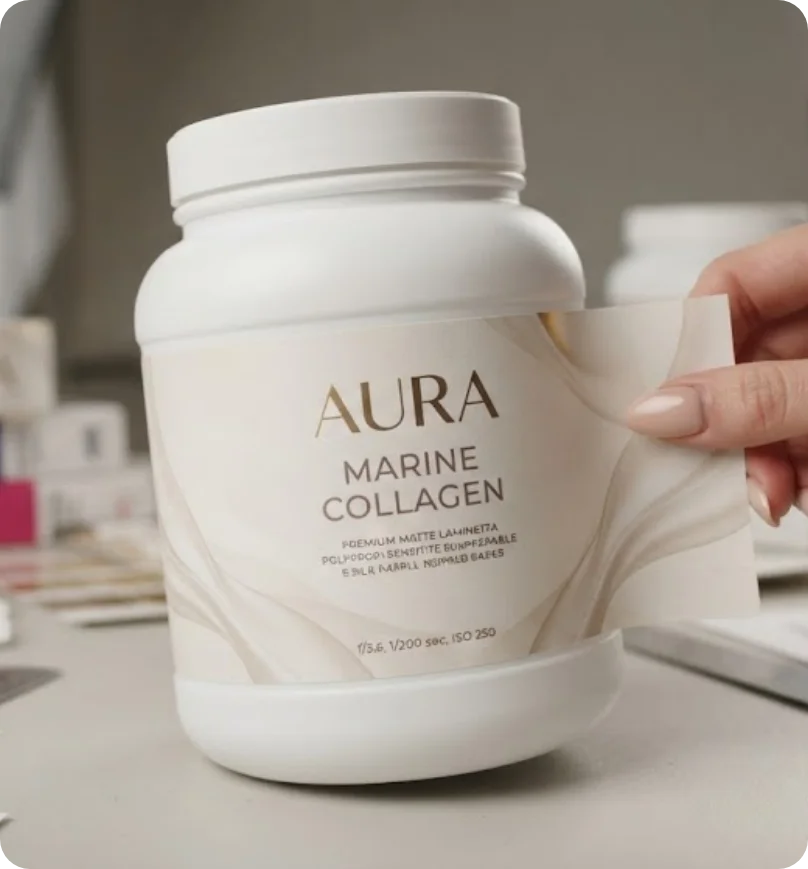 Marine Collagen Jar Labels