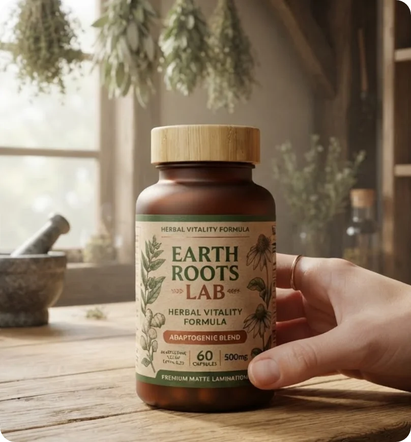 Herbal Supplement Bottle Labels