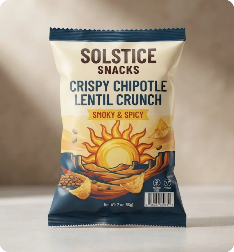  Custom Printed Chips Bags 4.5x6"