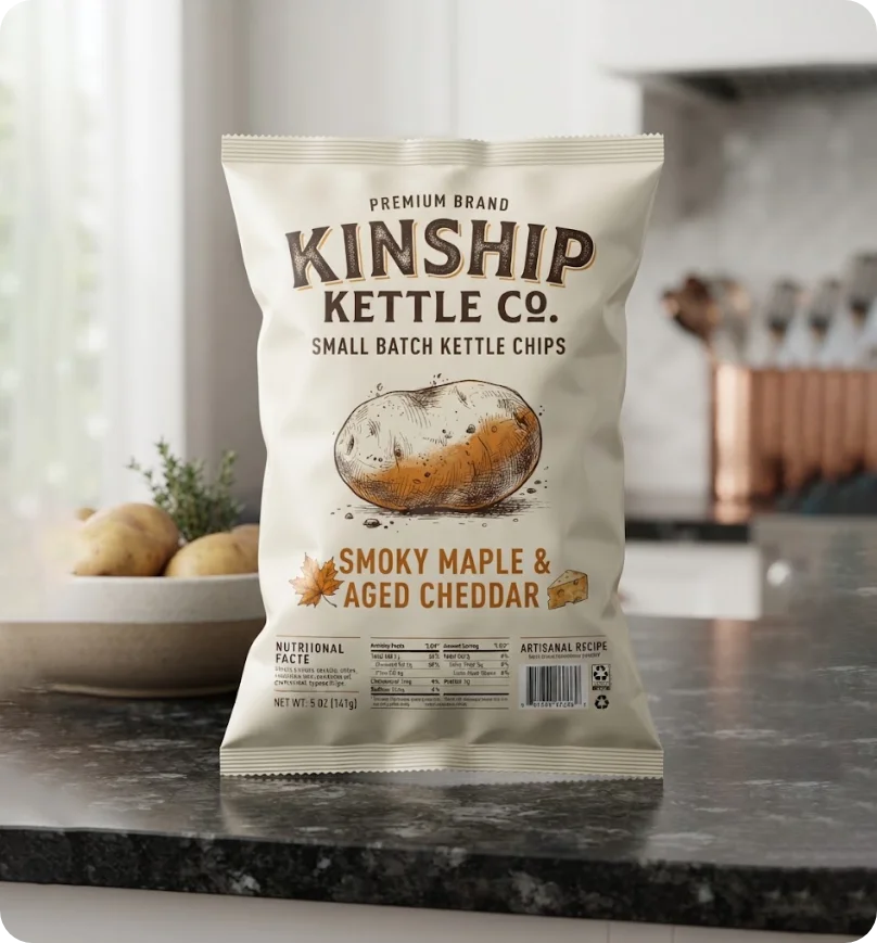 Custom Printed Chips Bags 6.5x9"