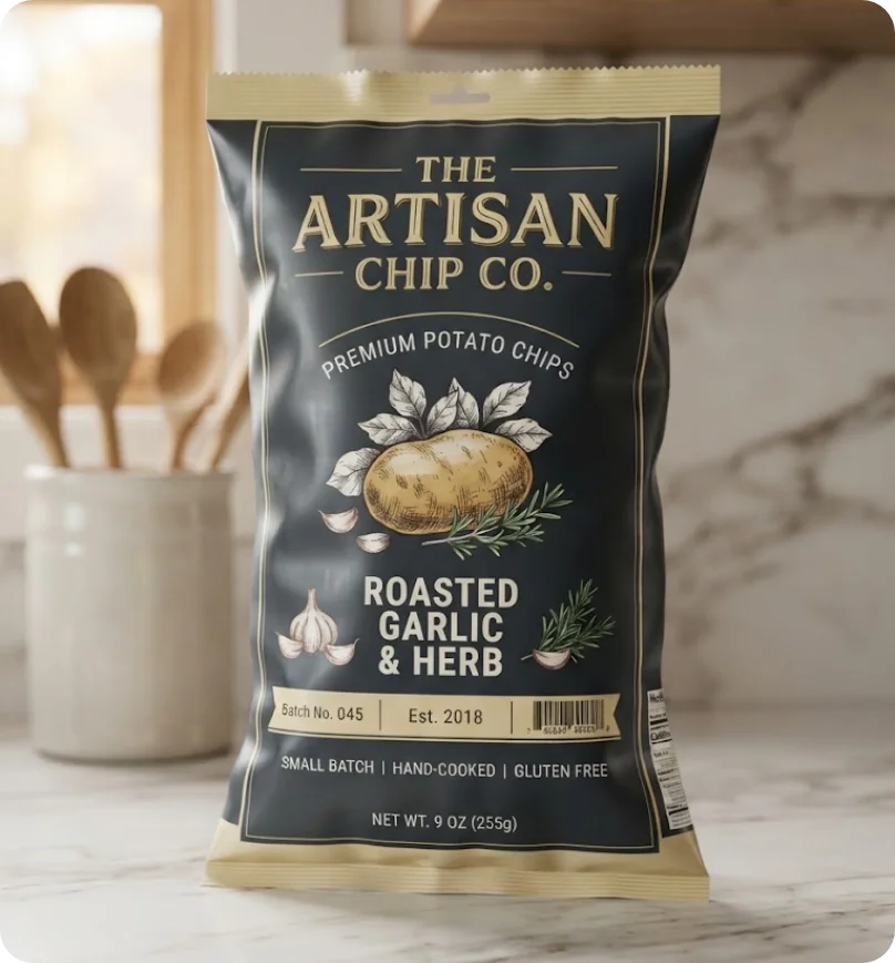 Custom Printed Chips Bags 8.5x13"