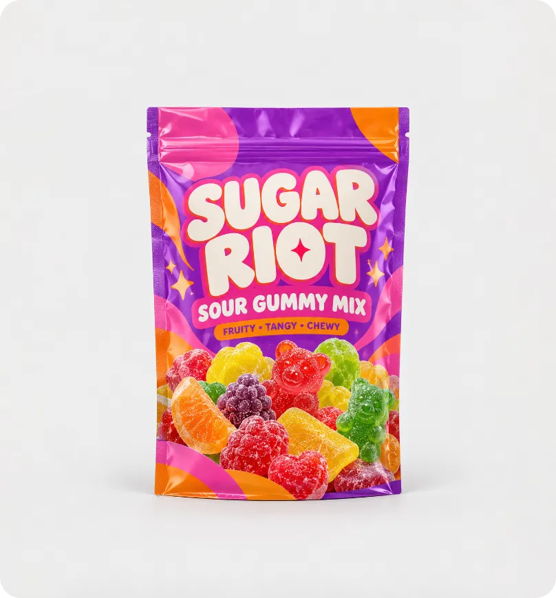 Candy Mylar Bags 4x6x2"