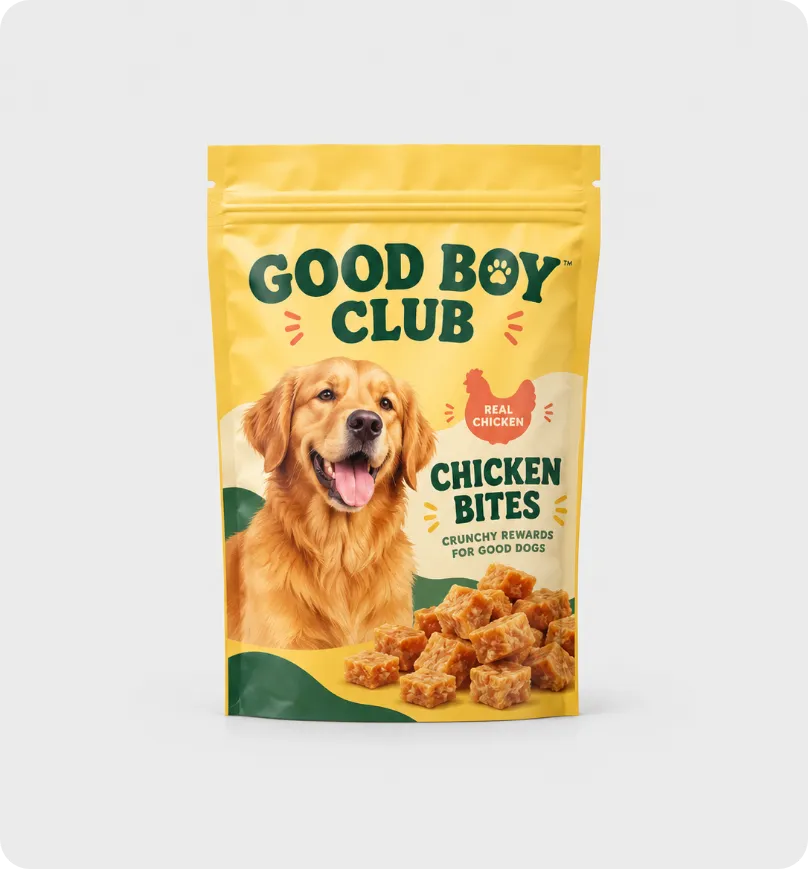 Pet Food and Dog Treat Bags 6x9x3"