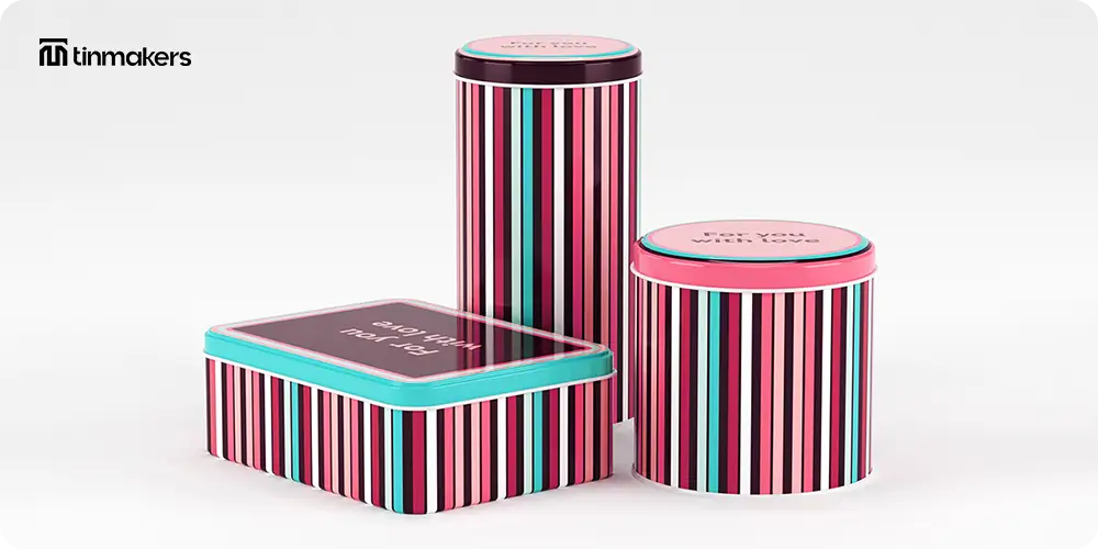 Eye-catching product packaging tin