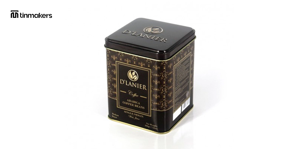 Decorative tins for tea and coffee