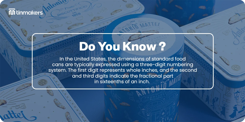 standard food can dimensions