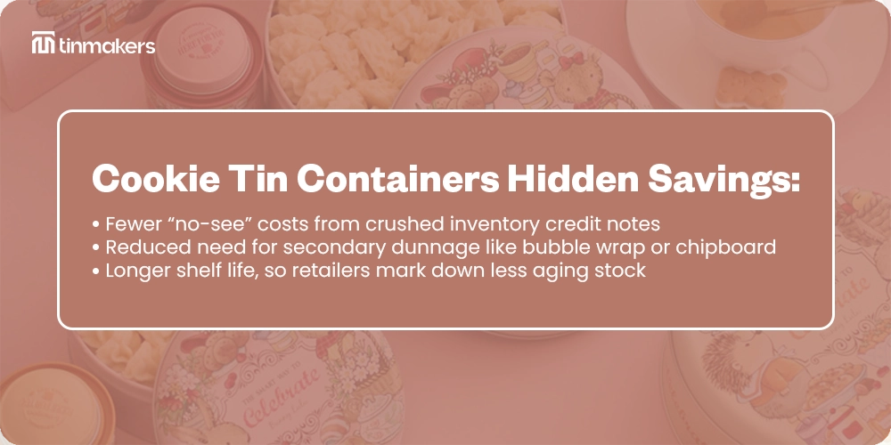 Eco-friendly tin cookie boxes