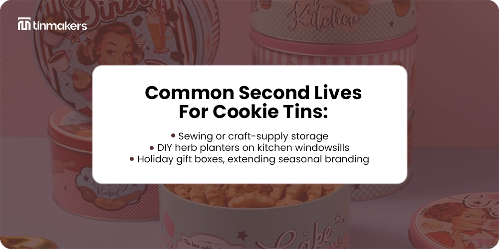 Long-lasting cookie packaging tin