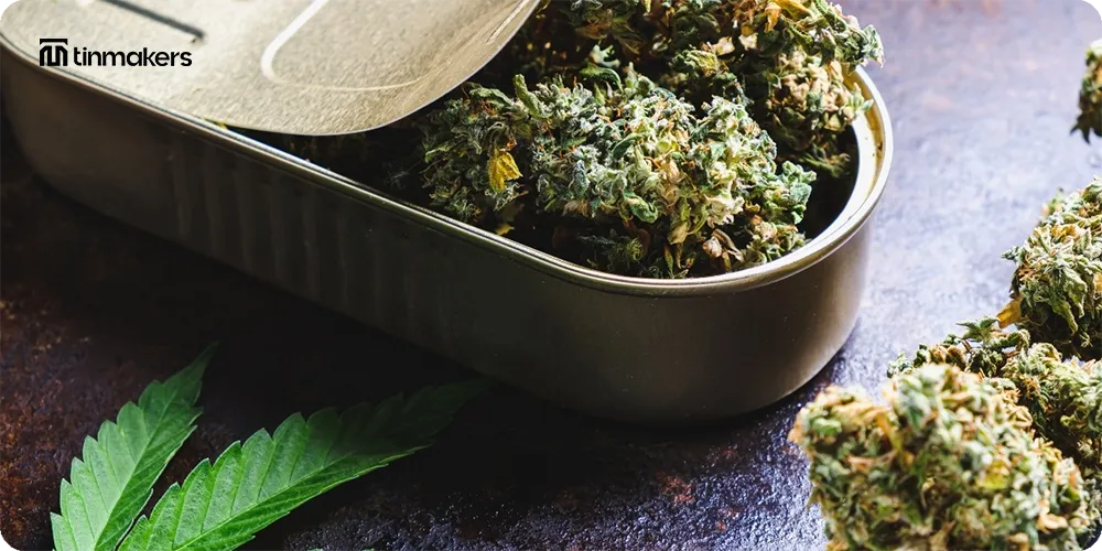 Durable cannabis tin box packaging Tamper-proof cannabis packaging tips