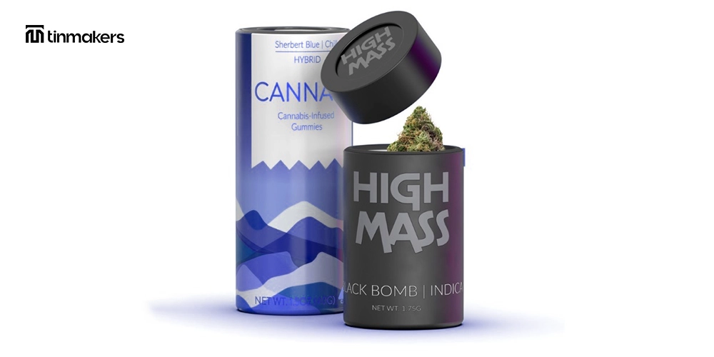 Lockable cannabis tin packaging Cannabis packaging safety features