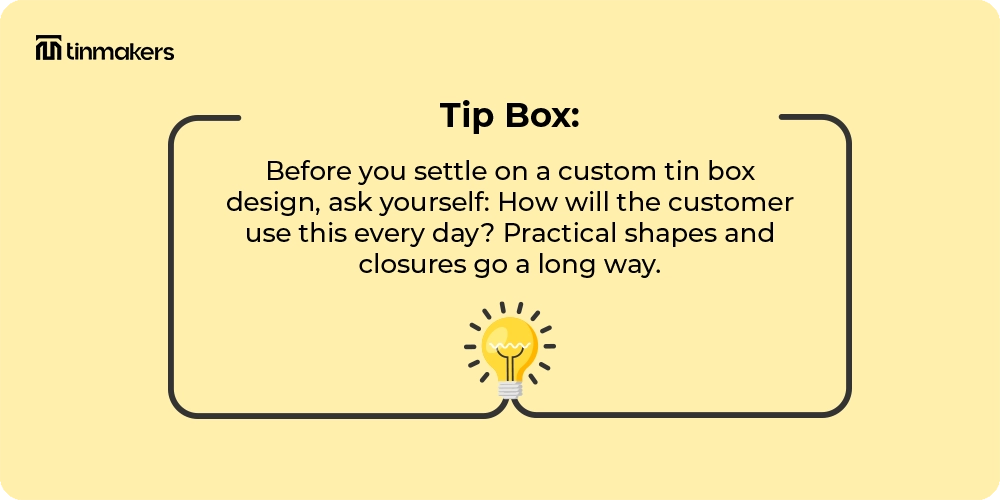 DIY tin container crafts