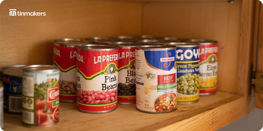 Reusable tin food storage