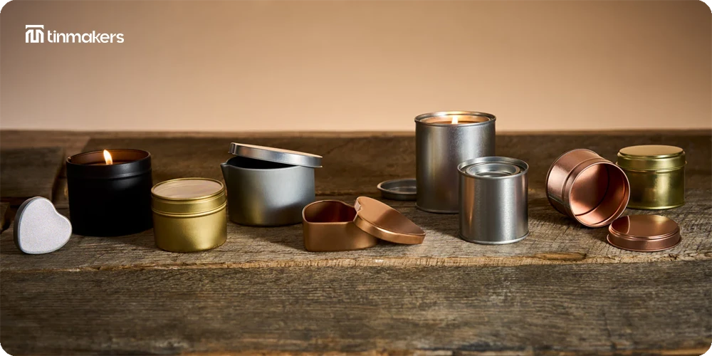Tin containers for tea