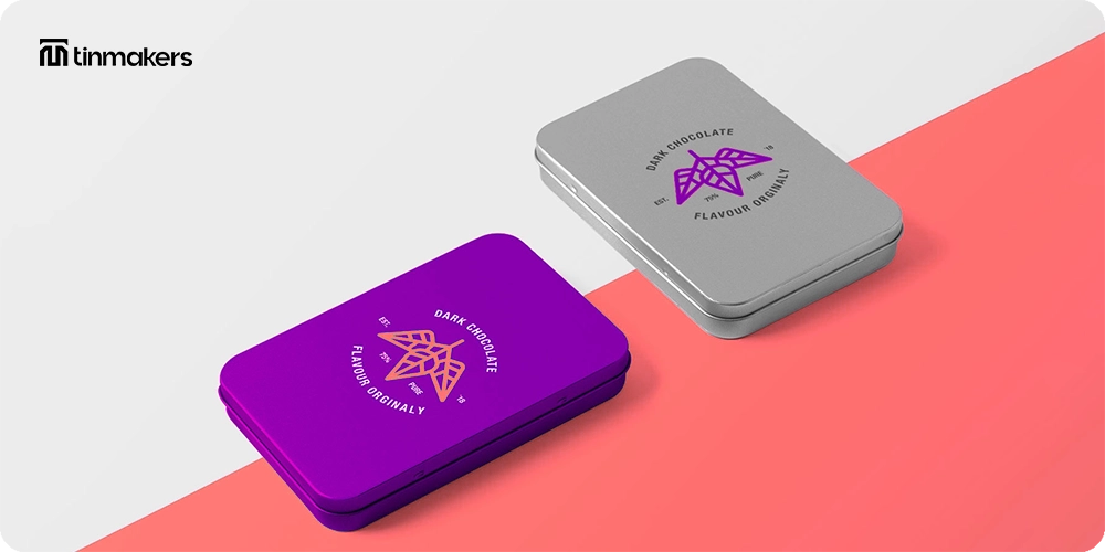 Creative tin box design features