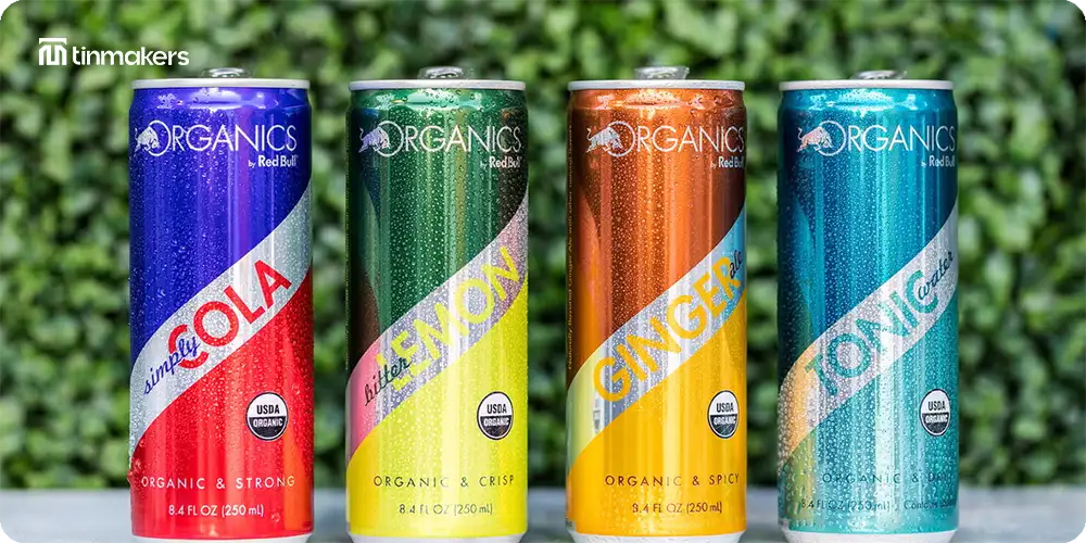 Logo placement on tin packaging