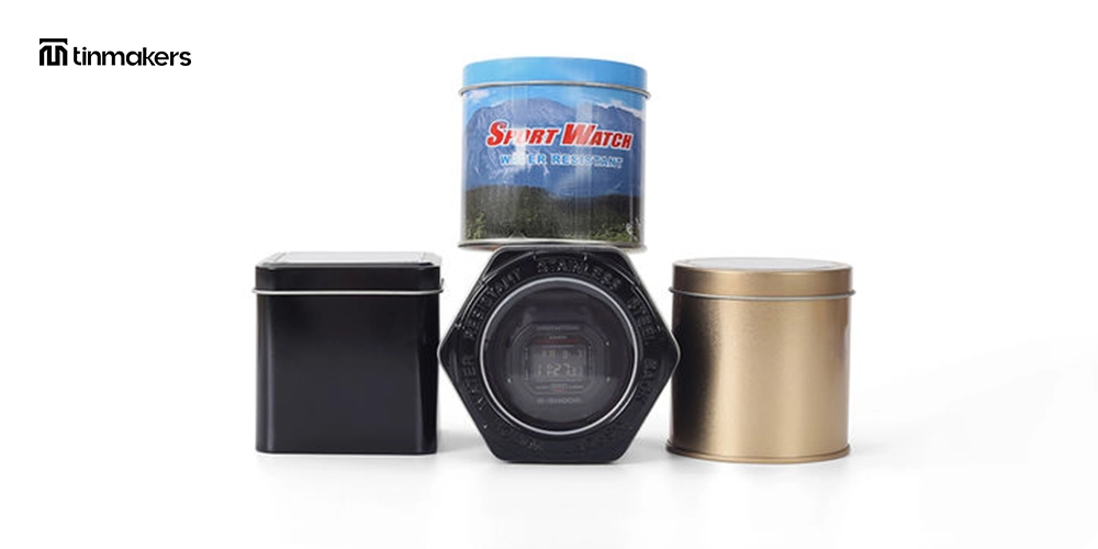 Luxury watch tin box packaging