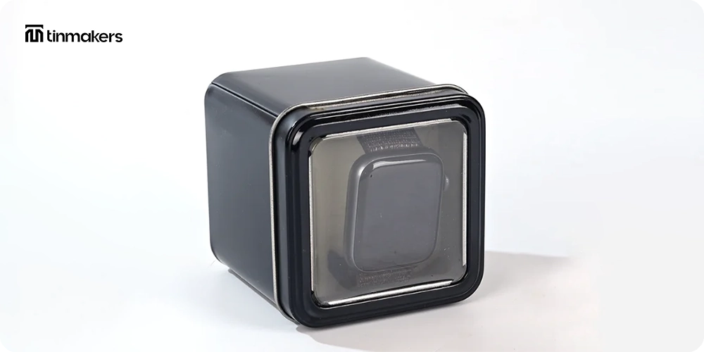 Premium watch packaging tin case