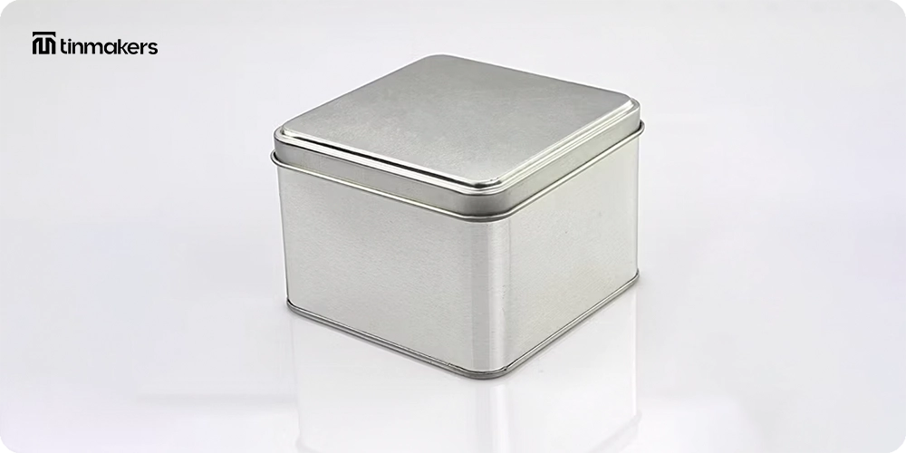 Branded watch tin storage box