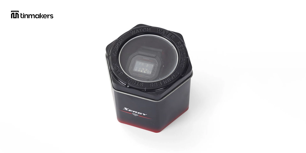 Protective tin box watch case
