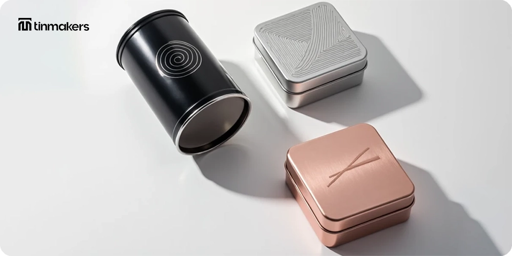 Airtight tin containers for freshness Lightweight tin packaging for shipping