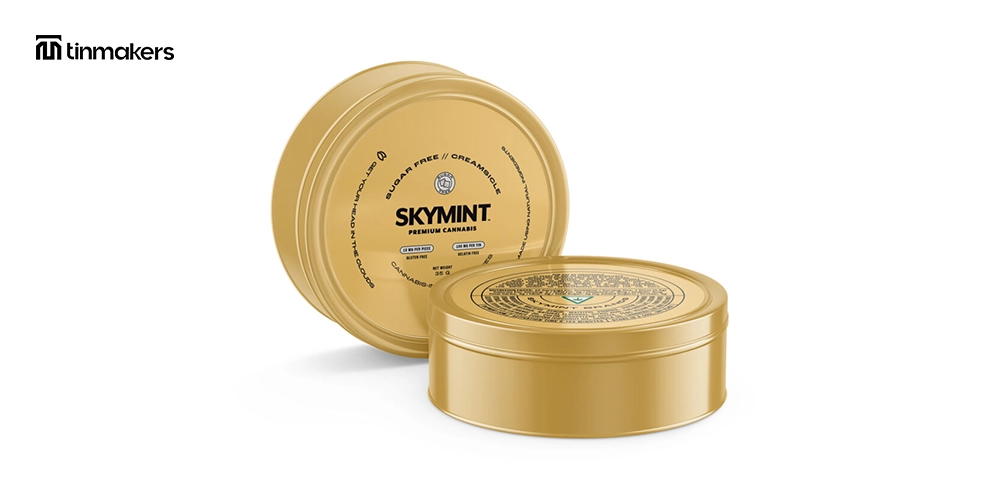 sustainable cannabis tin packaging