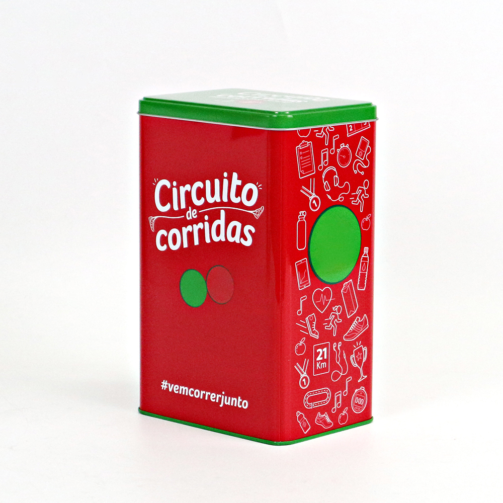 Custom Holiday Tin with Festive Cookies