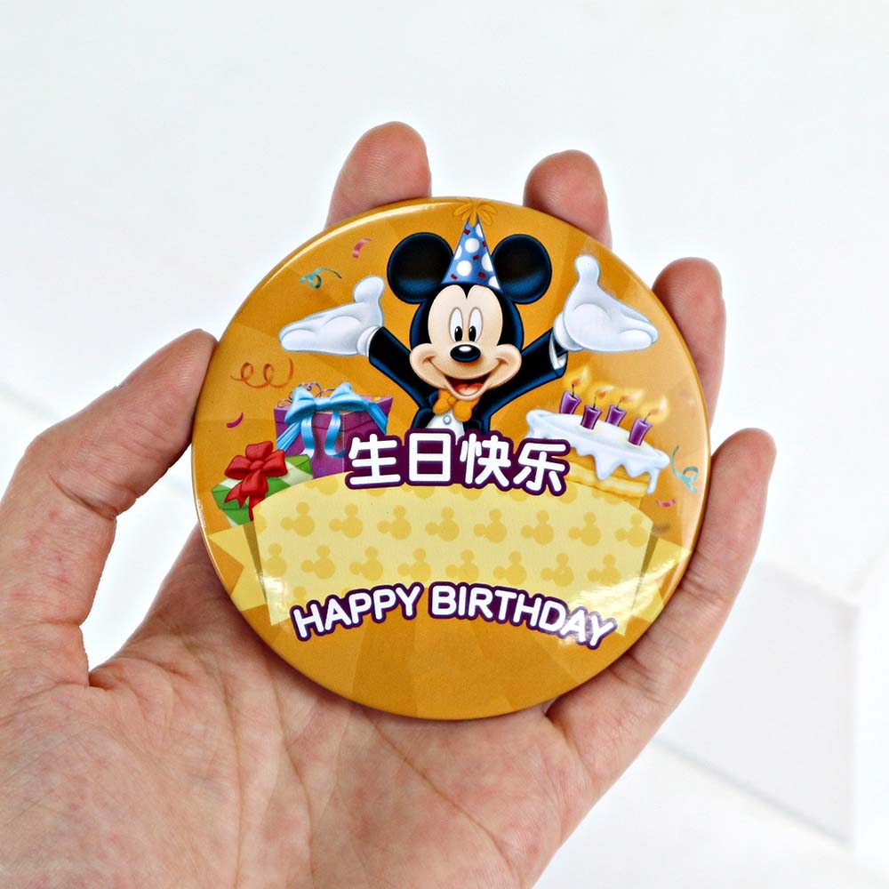 Custom printed button pins