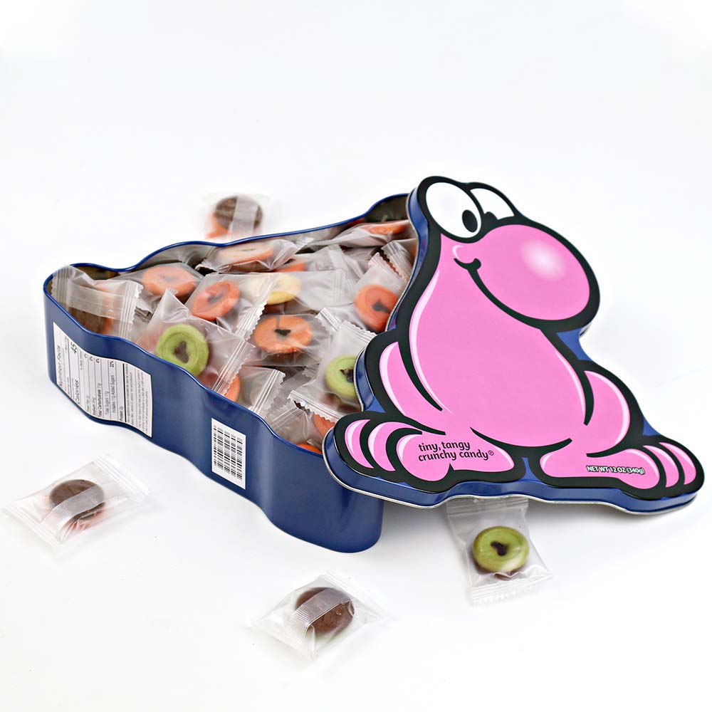 Gift candy tin with nerds