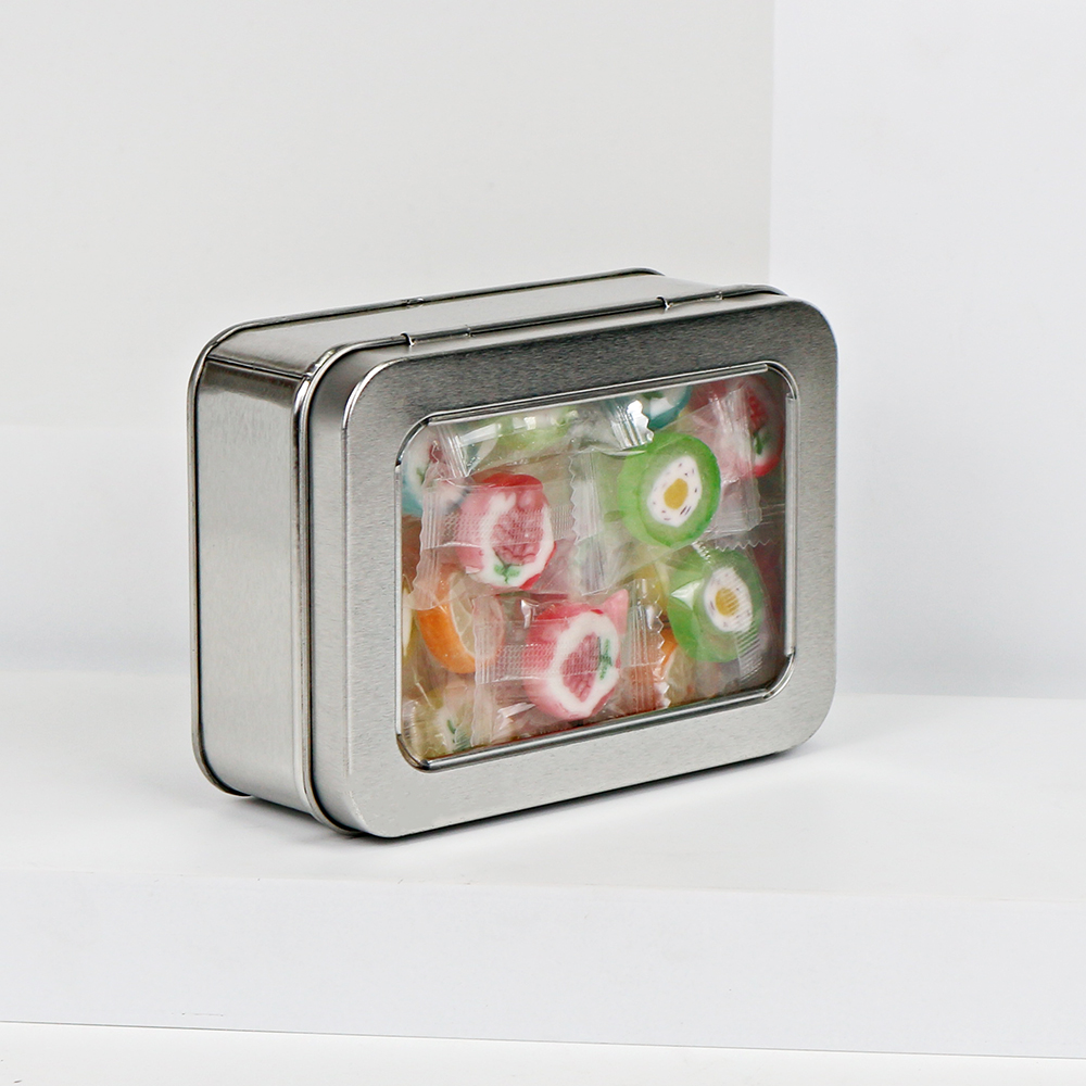 CBD gummies window tin box