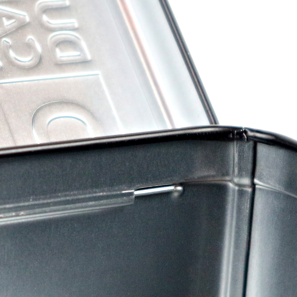 Premium gift packaging: Embossed metal tin box with lid