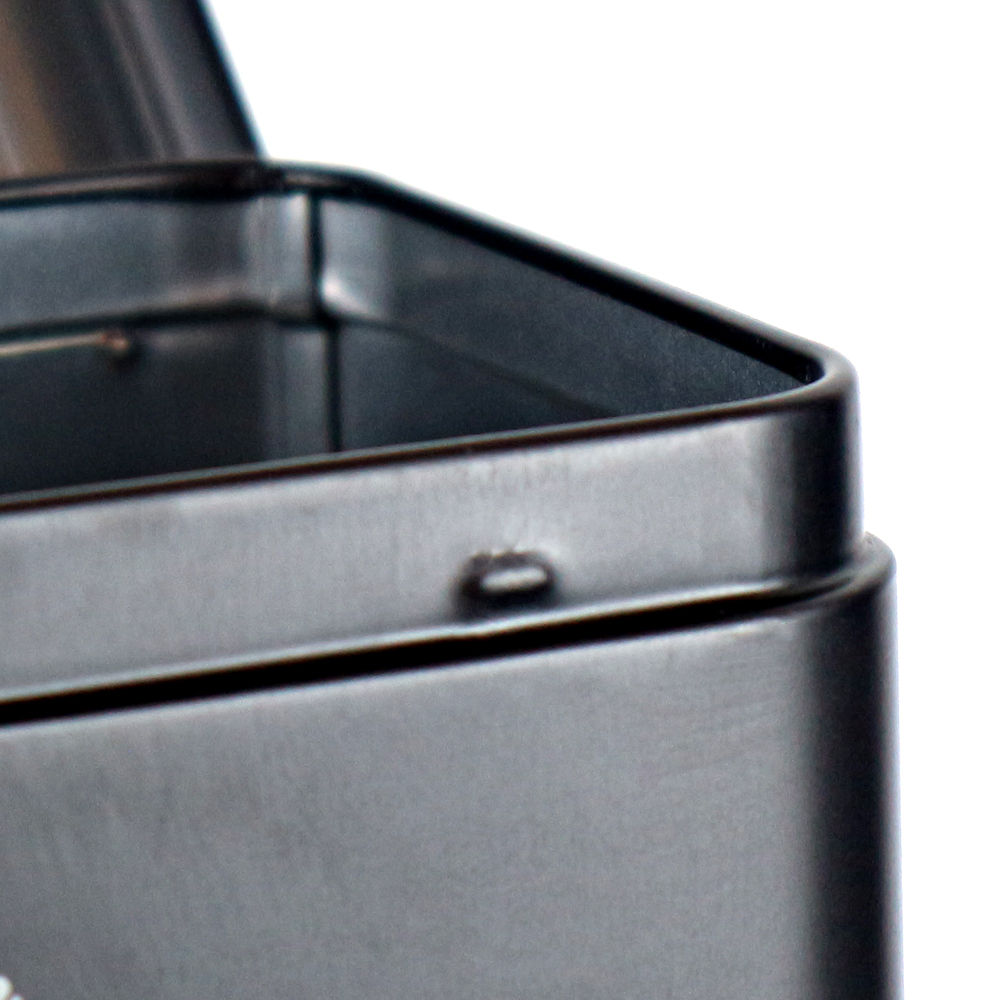 Elegant embossed pattern on a stylish metal gift box