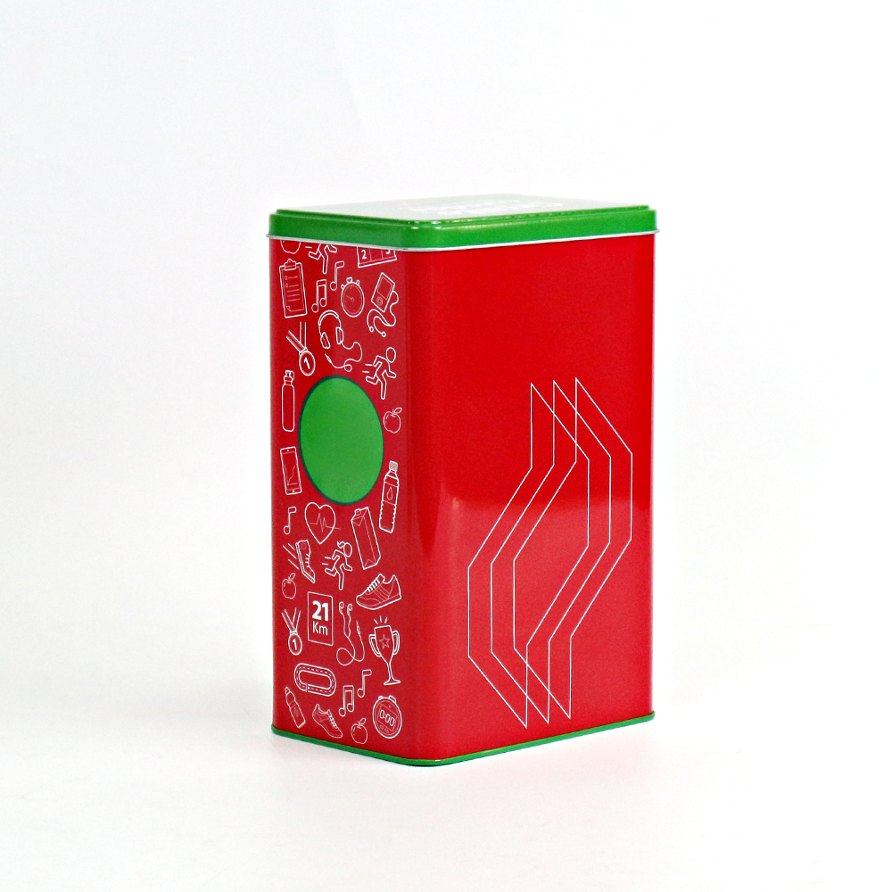 Wholesale Square Christmas Tin Snowflake Design